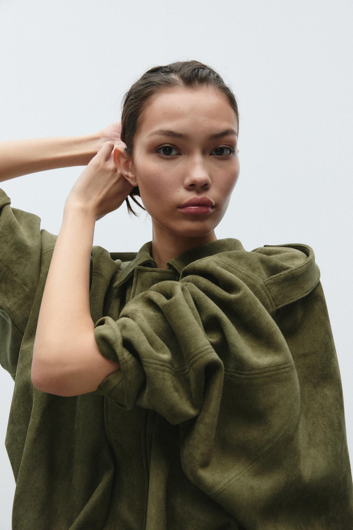 Lara faux Suede Bomber Jacket