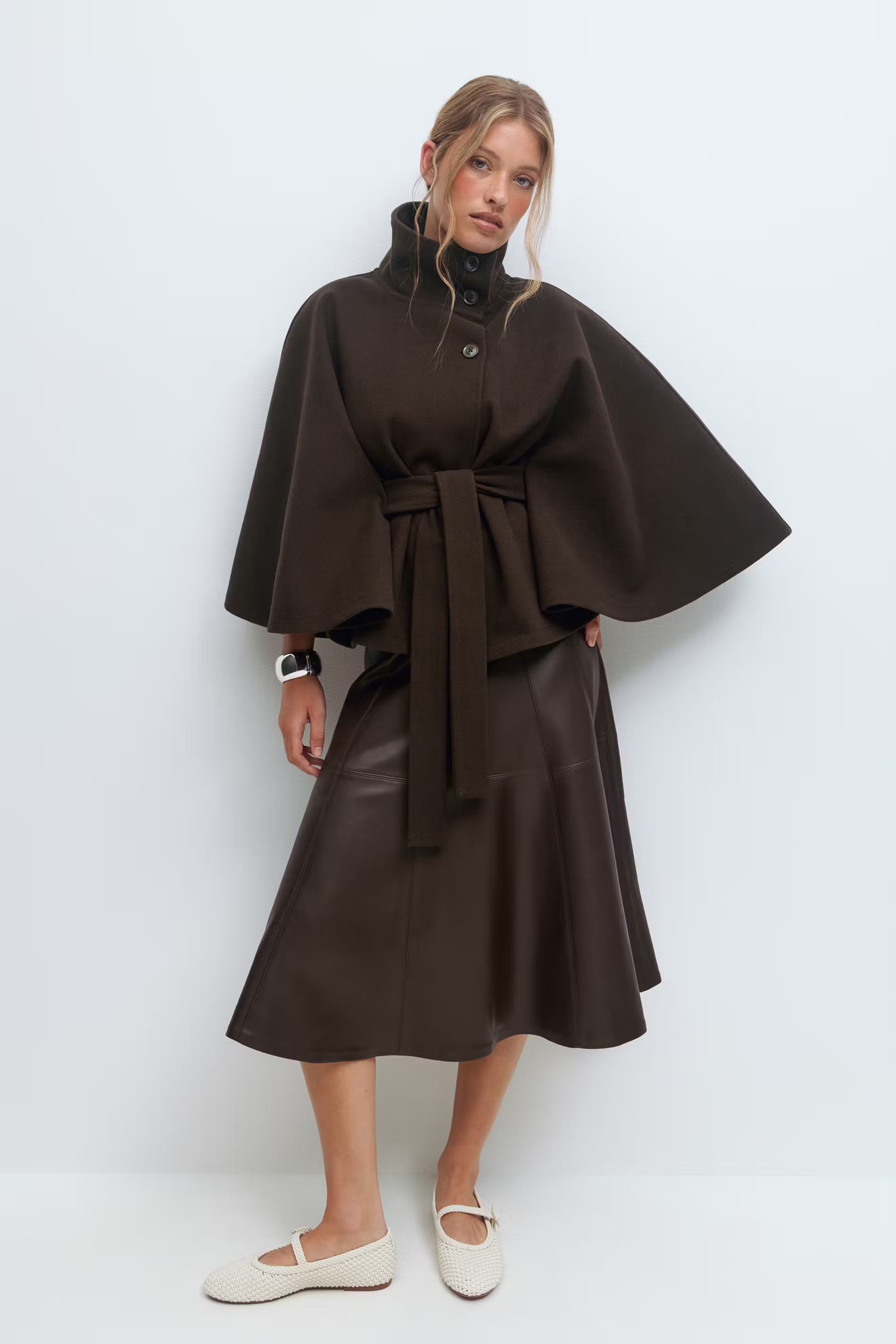 Ginny Belt Cape Jacket