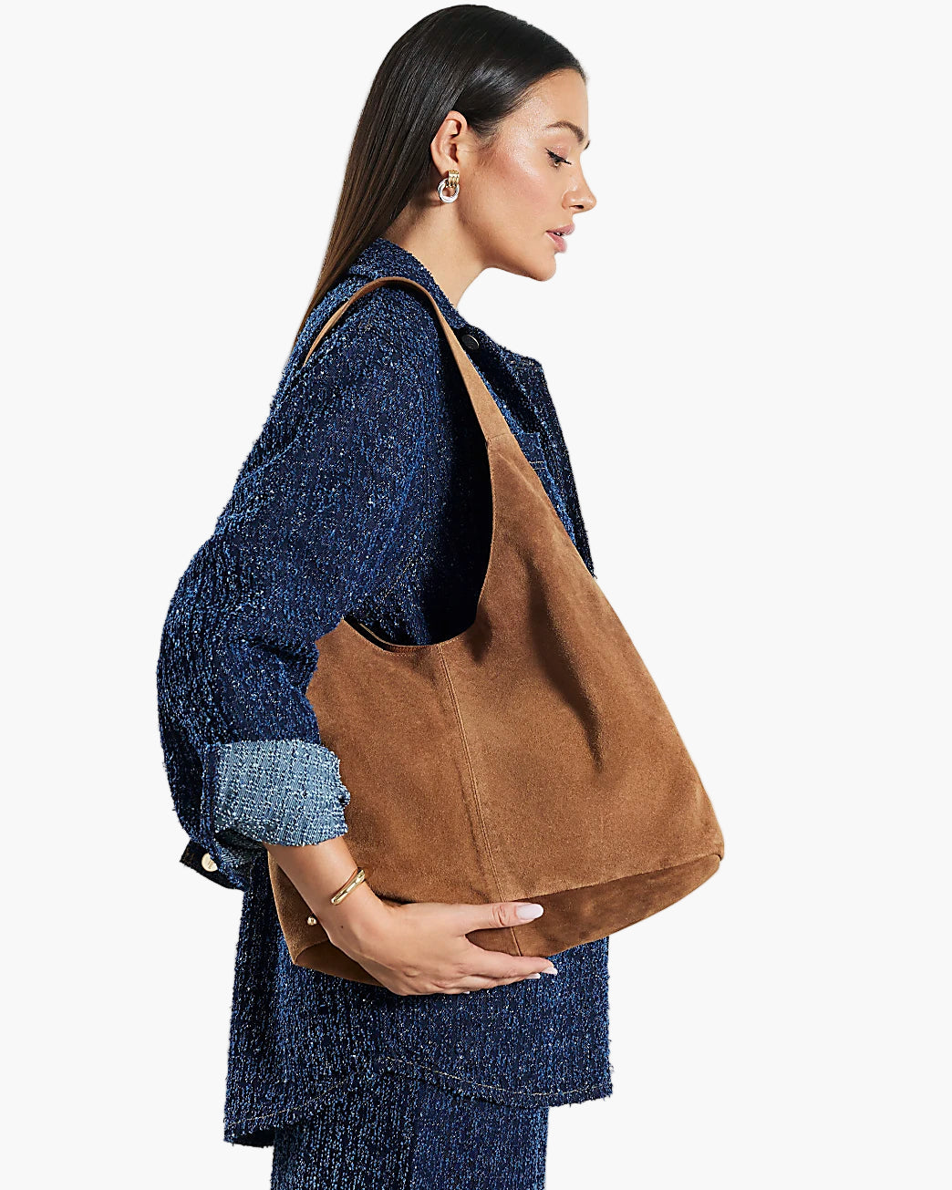 Slouchy Suede Tote