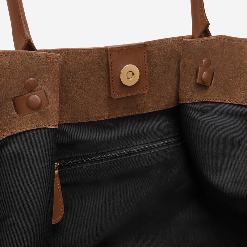 The Avenue Suede Tote