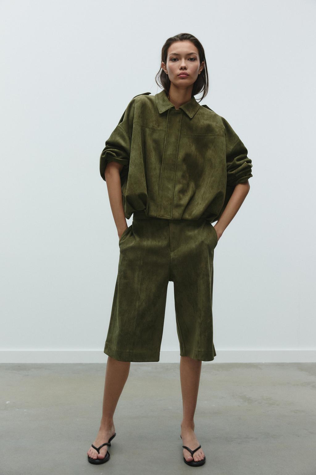 Lara faux Suede Bomber Jacket