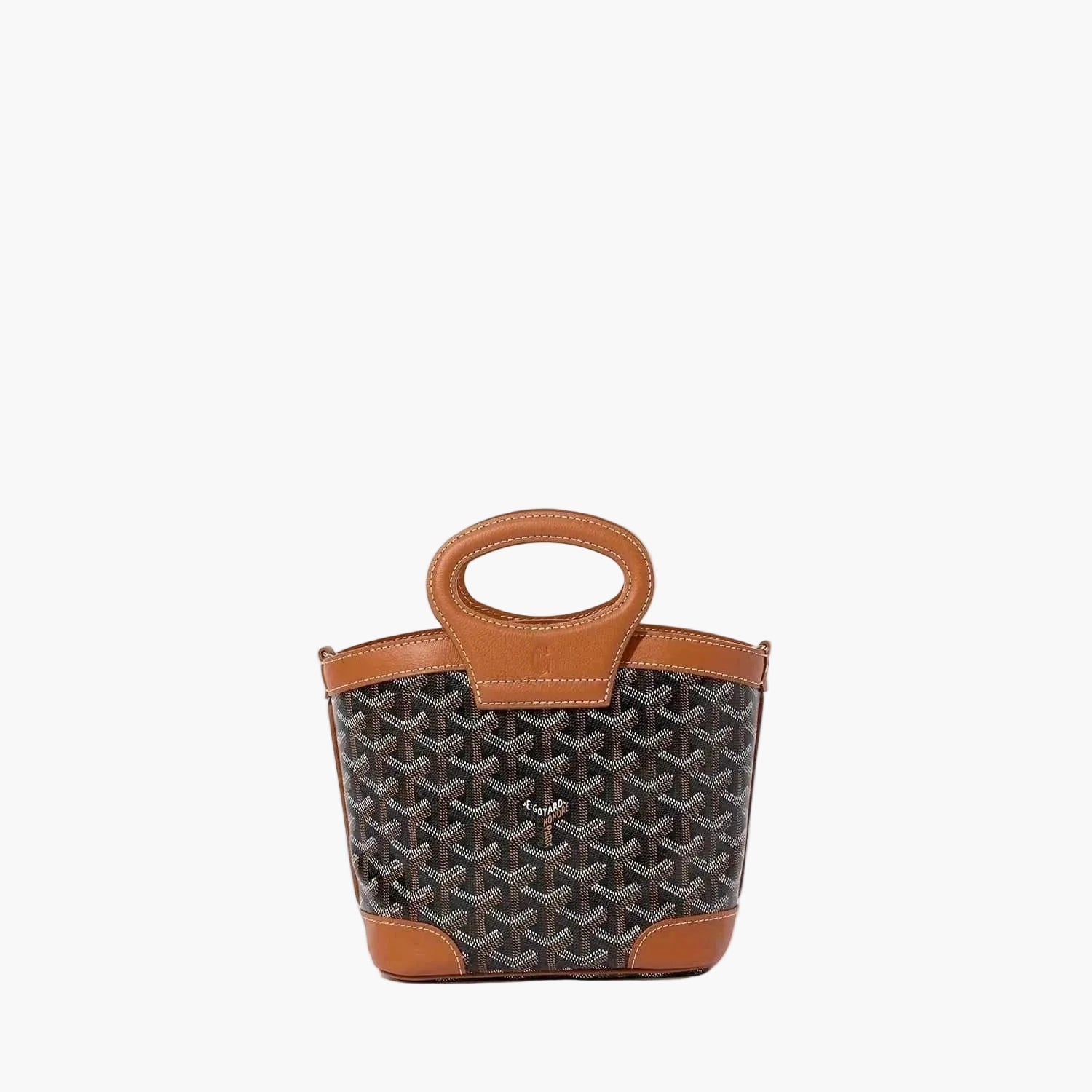 Belugina Mini Bag with vegan leather handles and removable shoulder strap for versatile wear